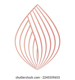 flower petals, flower line ornament
