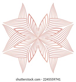 flower petals, flower line ornament