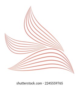 flower petals, flower line ornament
