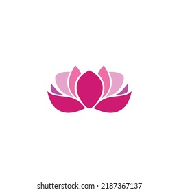 flower petals logo design vector 