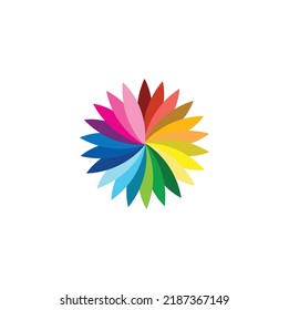 Flower Petals Logo Design Vector Stock Vector (Royalty Free) 2187367149 ...