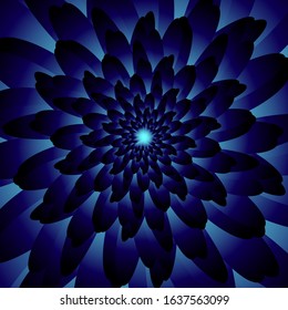 the flower petals on top of the gradient. gentle background. vector