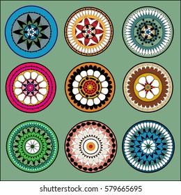 Flower petals overlapping vector