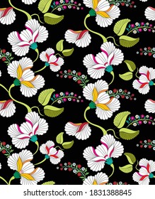 imágenes de flores y motivos en blanco y negro