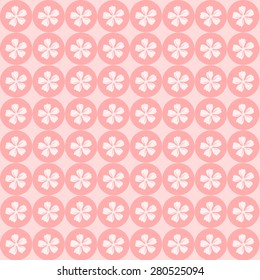 Flower pink background icon great for any use. Vector EPS10.