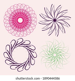 violeta vectorial verde rosa flor