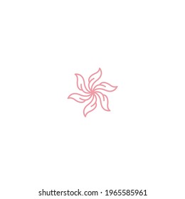 flower pink luxury royal vector logo design spa herbal boutique hotel fashion jewel cosmetic