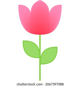 Flower plant color icon. Simple color vector elements of religious holiday for ui and ux, website or mobile application on white background