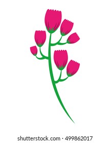 flower plant decoration isolated icon vector illustration design