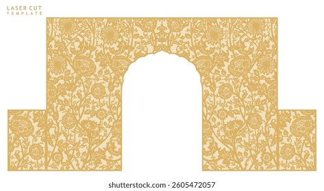 Flower and plant elements for laser cutting for wedding decor arch