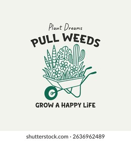 Flower plant and gardening lover t shirt design