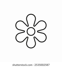 flower plant icon sign vector