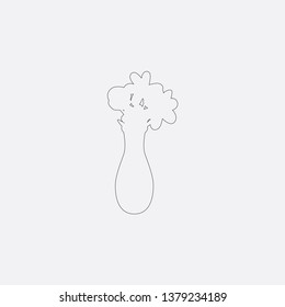 flower plant icon vector