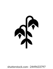 Icono de flor de planta, Vector mejor icono plano.