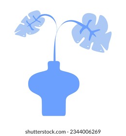 Flower plant indoor flat vector element