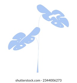 Flower plant indoor flat vector element