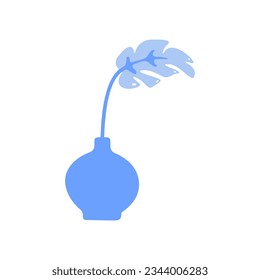 Elemento vector plano interior de planta de flores