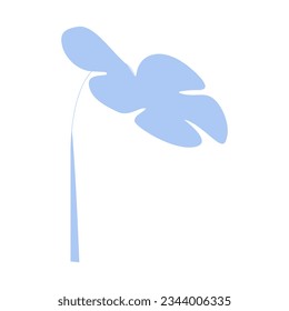 Flower plant indoor flat vector element