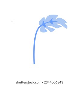 Flower plant indoor flat vector element