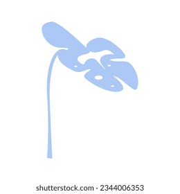 Flower plant indoor flat vector element