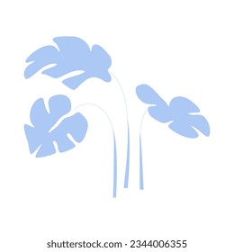 Flower plant indoor flat vector element