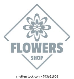 Flower plant logo. Simple illustration of flower plant vector logo for web