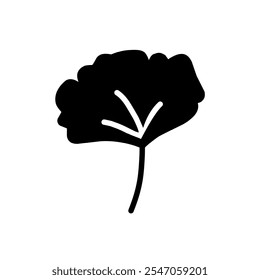 Flower Plant Solid Icon, Garden Flower Plant Illustration, Flower Icon