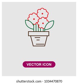 Flower Plant Vector Icon