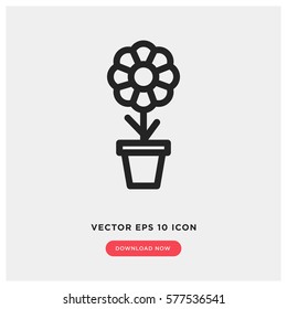 Flower plant vector icon