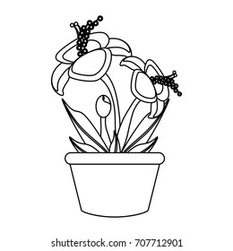 flower plant  vector illustration