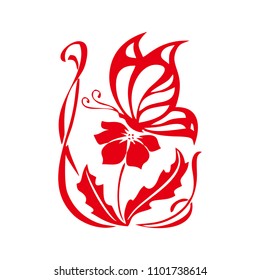 flower plant vector logo