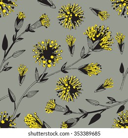 flower plants pattern 