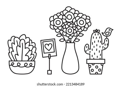 Flower and plants vector illustration
