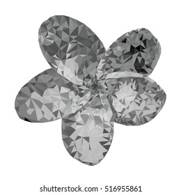 Flower. Polygon style.