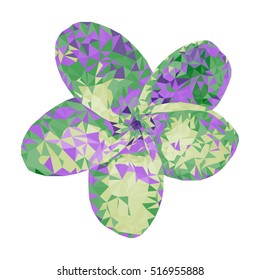 Flower. Polygon style.