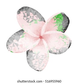 Flower. Polygon style.