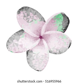 Flower. Polygon style.