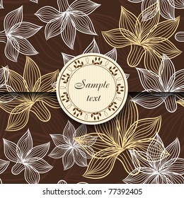 Flower postcard