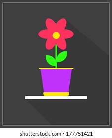 Flower in pot