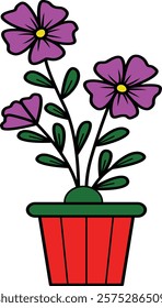 Flower pot clip art ,embroidery design,wall art,sticker,invitation card and more