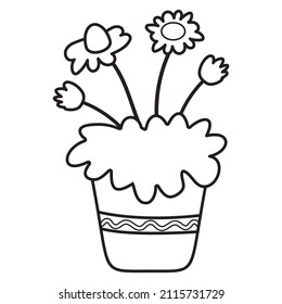 4,058 Colouring pages flower pot Images, Stock Photos & Vectors ...