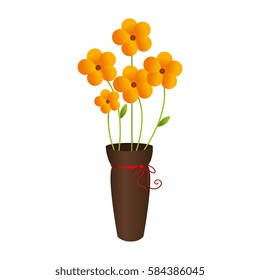 flower pot decorative icon