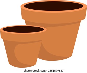 Masa de flores con suciedad, ilustración, vector sobre fondo blanco.