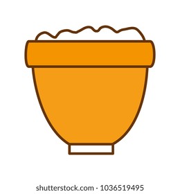 flower pot with earth
