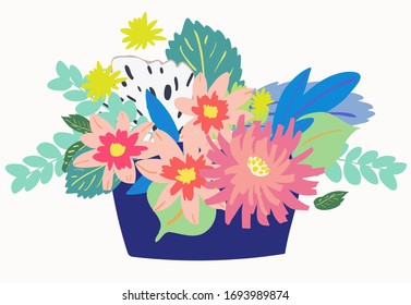 maceta de flores para tu regalo 