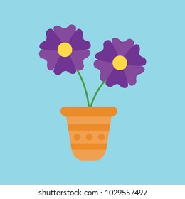 Flower in pot icon