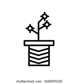 flower in pot icon