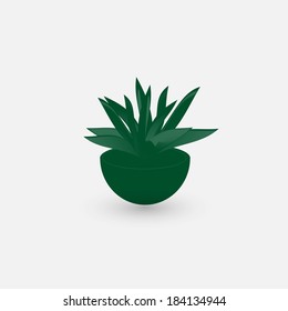 Flower in a pot icon