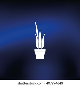 Flower pot icon.
