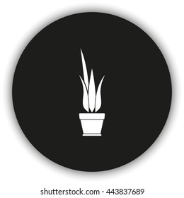 Flower pot icon.